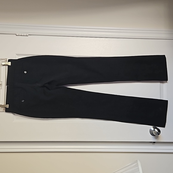 THEORY - Classic Black Stretch Cotton Pants - Picture 6 of 6